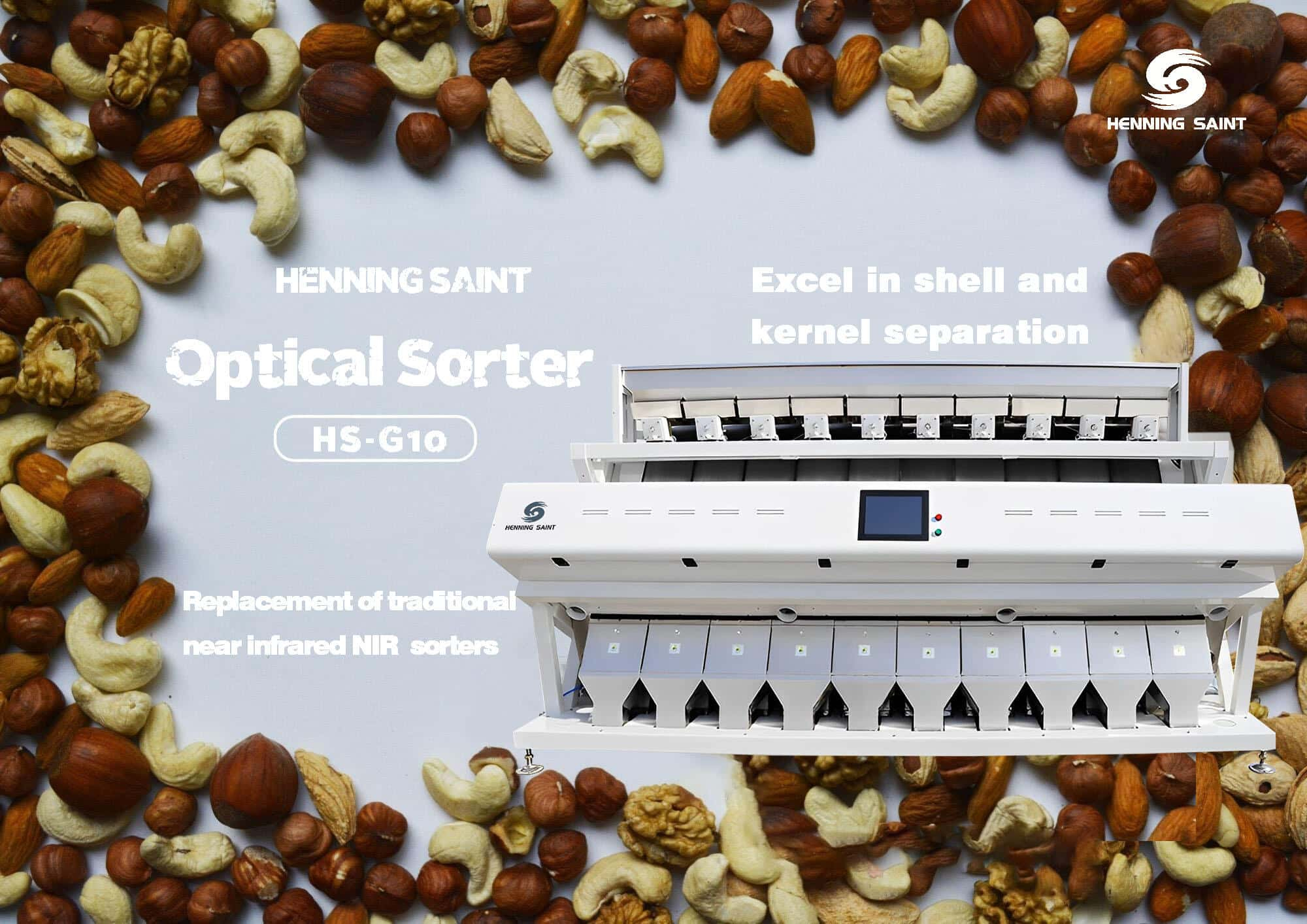 Latest Innovations in Nut Sorting--Henning Saint Optical Sorter